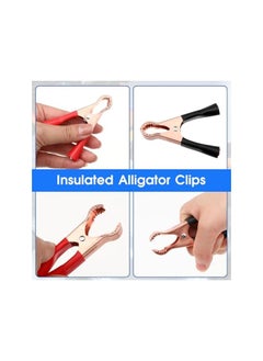 The Bros 20 Pcs Metal Alligator Clips 50A Insulated Alligator Clips Heavy Duty Alligator Clamps Terminal Test Clamps Battery Replacement Cable Crocodile Clamp Copper Plated Electrical Spring Clip  - Image 4