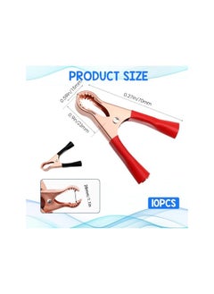 The Bros 20 Pcs Metal Alligator Clips 50A Insulated Alligator Clips Heavy Duty Alligator Clamps Terminal Test Clamps Battery Replacement Cable Crocodile Clamp Copper Plated Electrical Spring Clip  - Image 2