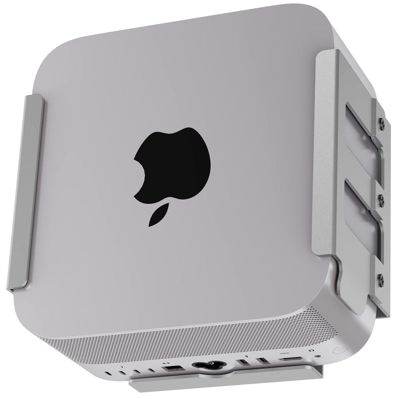 IFCASE Mac Studio Mount, IFCASE Heat Dissipation Design Anti-Scratch Inner Aluminum Under Desk, Wall Mount Stand for Mac Studio M2 M1 Max, Ultra (Silver) - Image 1