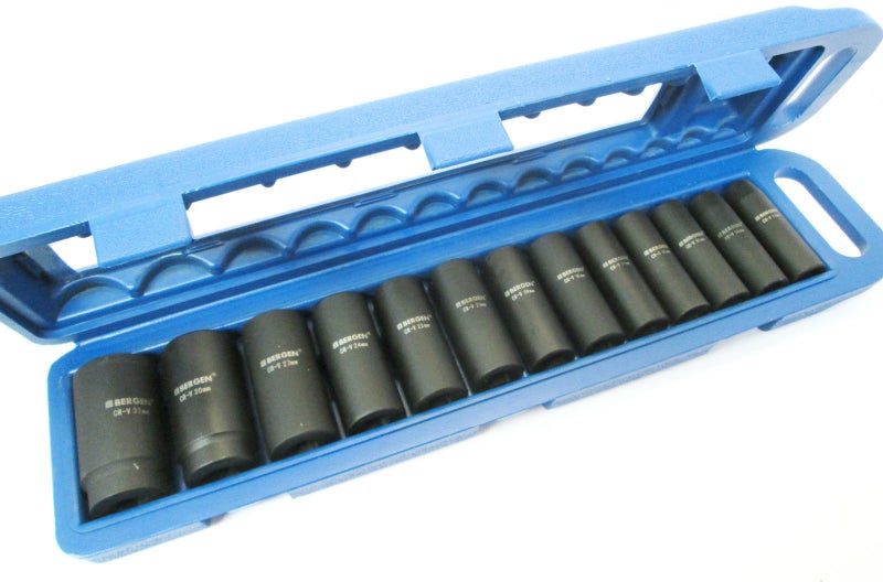 Bergen US PRO B1397 13pc 1/2" dr 6pt deep Impact sockets Metric 13-32mm  - Image 2