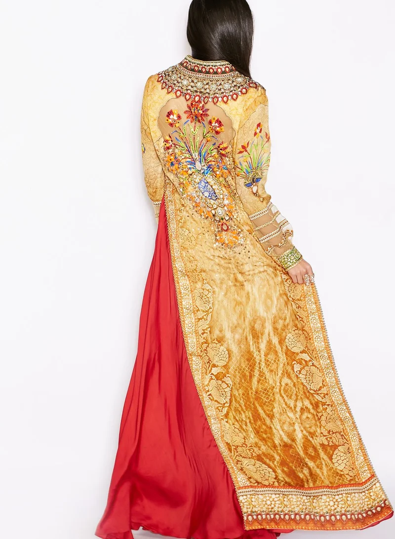 NIRRAAMYAA Digital Printed Kaftan