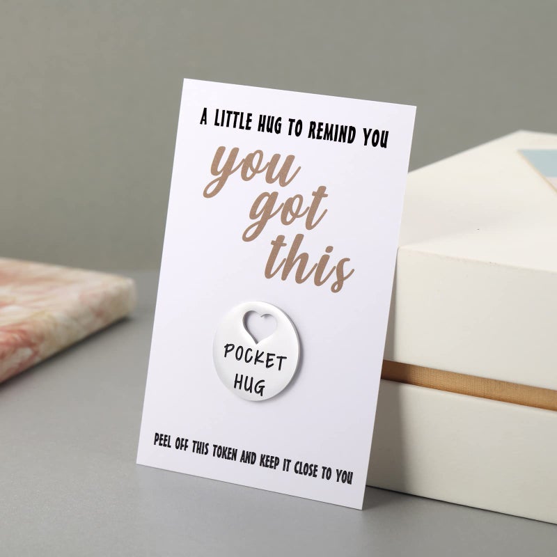 Mixjoy You Got This Pocket Hug Token & Greeting Card For Friends Family  Think Of You Missing You Gift  Positivity Cheer Up Gift For Him Her  Sengding A Hug Gifts - Image 5