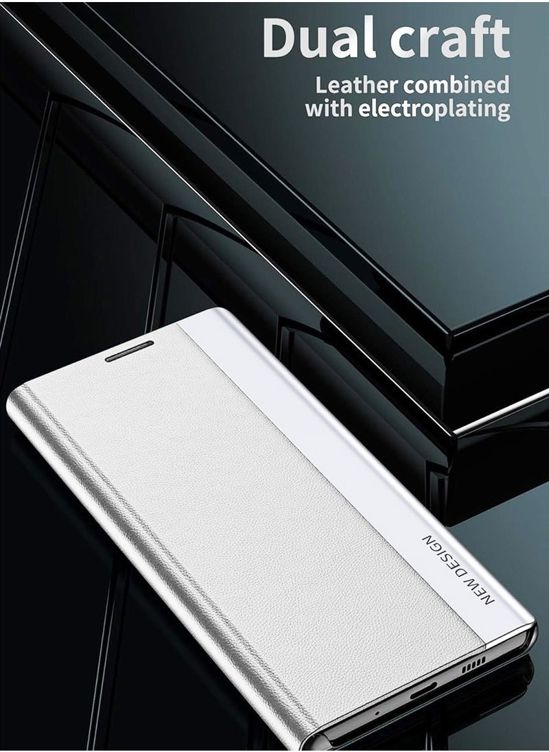 X-level Honor X9c Flip Case,Ultra Slim TPU Leather Full Body Protection Magnetic Stand Shockproof Phone Cover,White  - Image 3