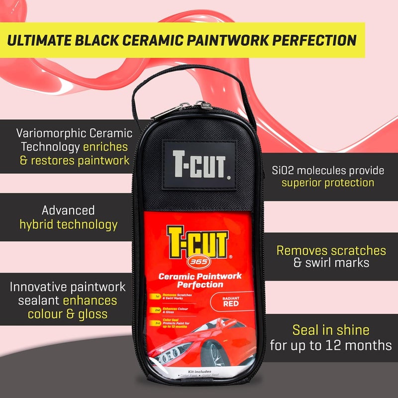 T-Cut 365 Paintwork Perfection, Radiant Red + Wax Applicator Set and Handle Classic modern blend design - Image 4