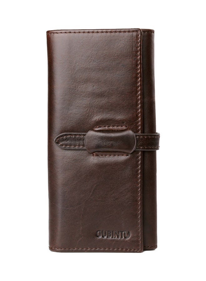 NIBEMINENT Leather Wallet Coffee  - Image 1