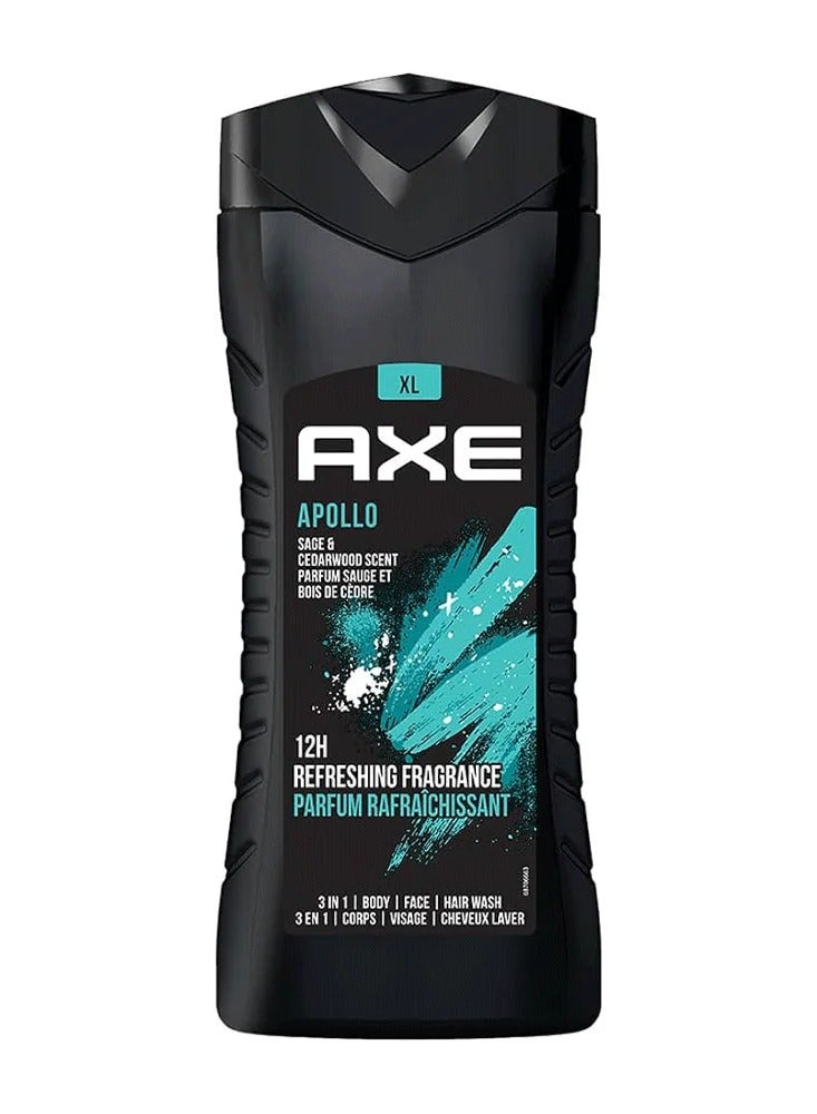 Axe Apollo Xl 3in1 Shower Gel 400 ML