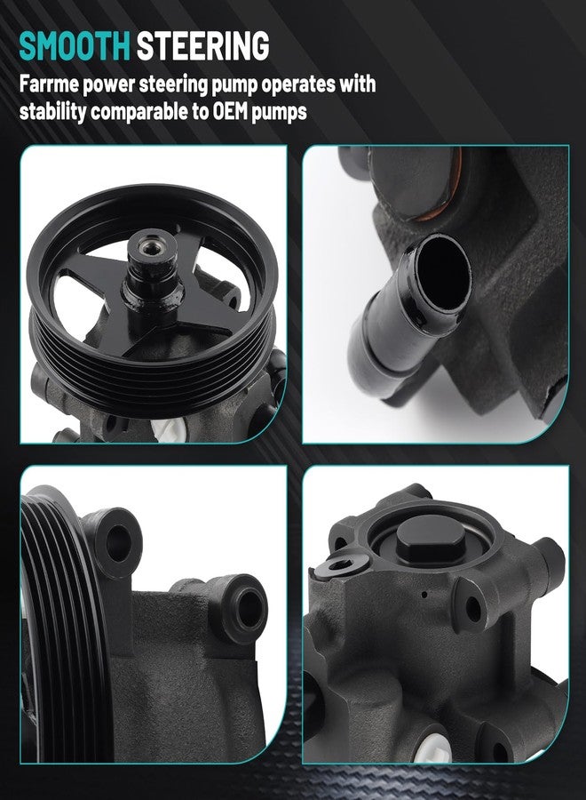 Farrme 20-312P1 Power Steering Pump with Pulley Fit for Ford F150 04-08, Expedition 03-06, for Lincoln Mark LT 06-08, Navigator 03-06 4.6L 5.4L V8 Automotive Replacement Power Assist Pump 6L3Z3A674B - Image 5