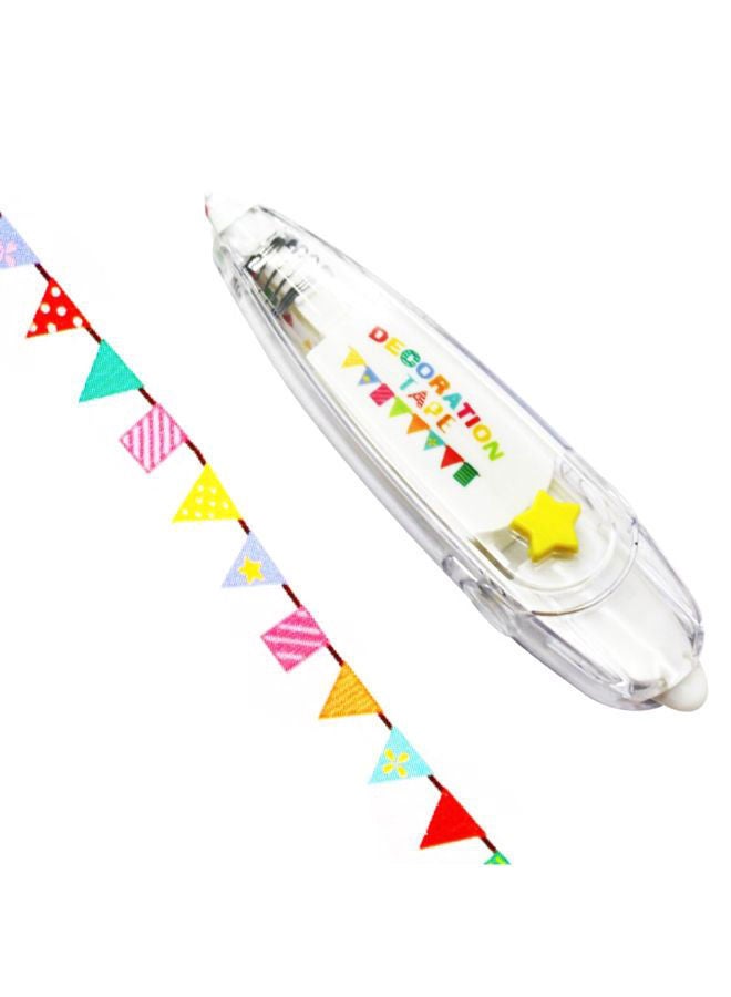 NIBEMINENT Creative Cartoon Push Type Lace Correction Tape White/Clear/Yellow