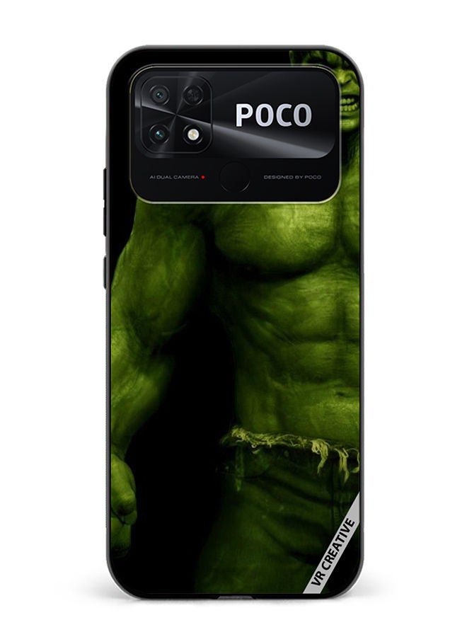 VR CREATIVE Protective Case Cover For Xiaomi Poco C40 Hulk Design Multicolour - Image 1