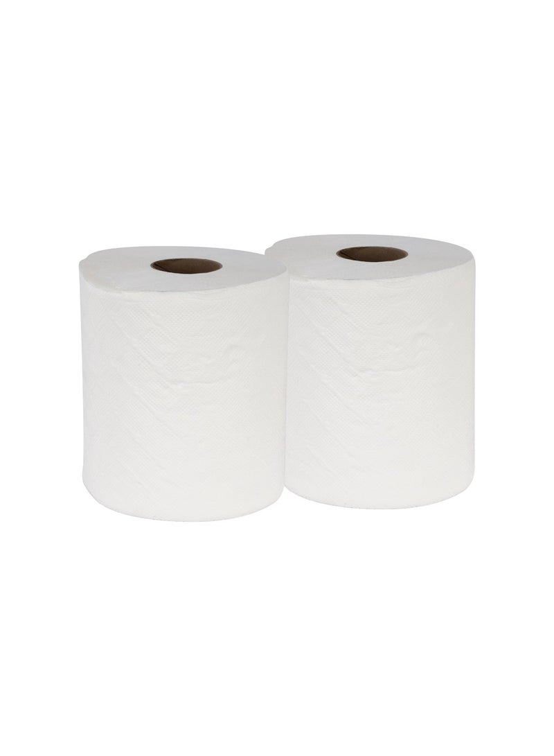 Touchwell Maxi Roll 600g – 2-Ply Kitchen Towel Twin Pack | Super Absorbent, Strong & Multi-Purpose Cleaning Tissue Rolls - Image 2