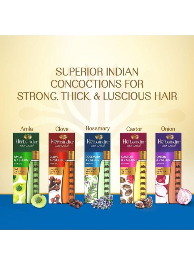 Herbsindia Hair Oil With RoseMary & 7 Seeds 180ML - Image 2
