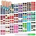 Maitys 336 Pieces 24 Sheets Full Wrap Nail Polish Strips Stickers Self Adhesive Gel Nail Strips Art Decals with File for Women DIY DecorationsGradient Style - Image 2