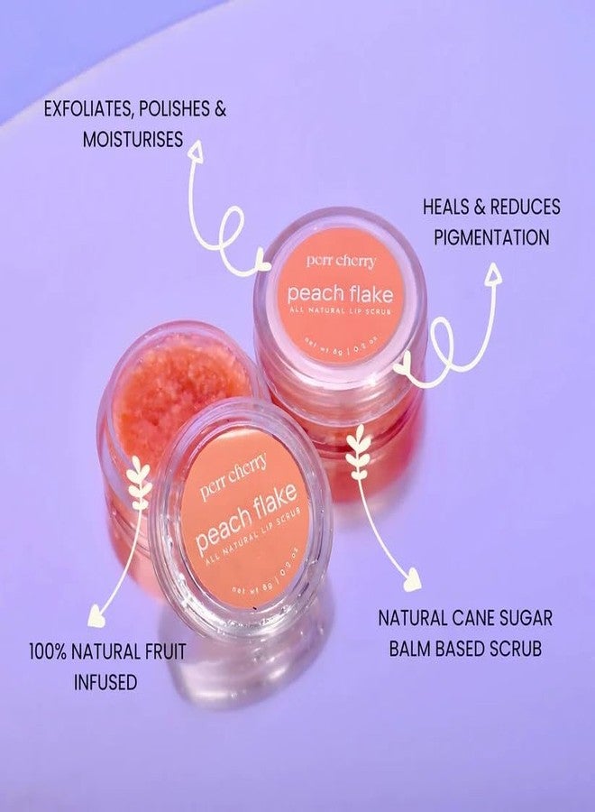 Perr Cherry Lip Scrub Balm - 99% Reduction in Dark Lips & Pigmentation | Heals Dry & Chapped Lips | With Natural Sugar, Cold Pressed Sweet Almond Oil & Vitamin E | 100% Vegan (Blueberry, Pack of 1) - Image 2