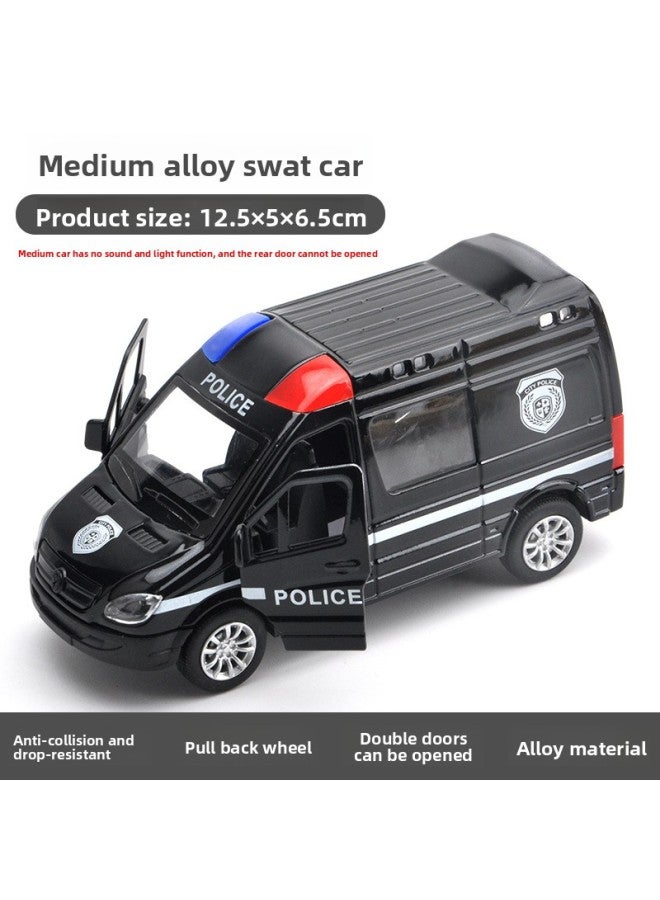 Children's Toy Van Alloy Ambulance Fire Special Police Car Model Boy Back To A Generation Of Postage 