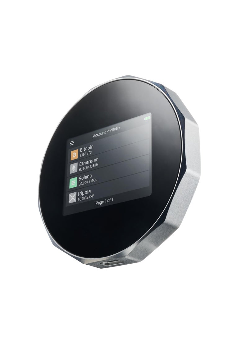 SecuX SecuX V20 - Most Secure Crypto Hardware Wallet w/Bluetooth & NFT Support - Cross Platform - Easily Manage Your Bitcoin, Ethereum, BTC, ETH, SOL, LTC, Doge, BNB, Dash, XLM, ERC20, BSC and More  - Image 1