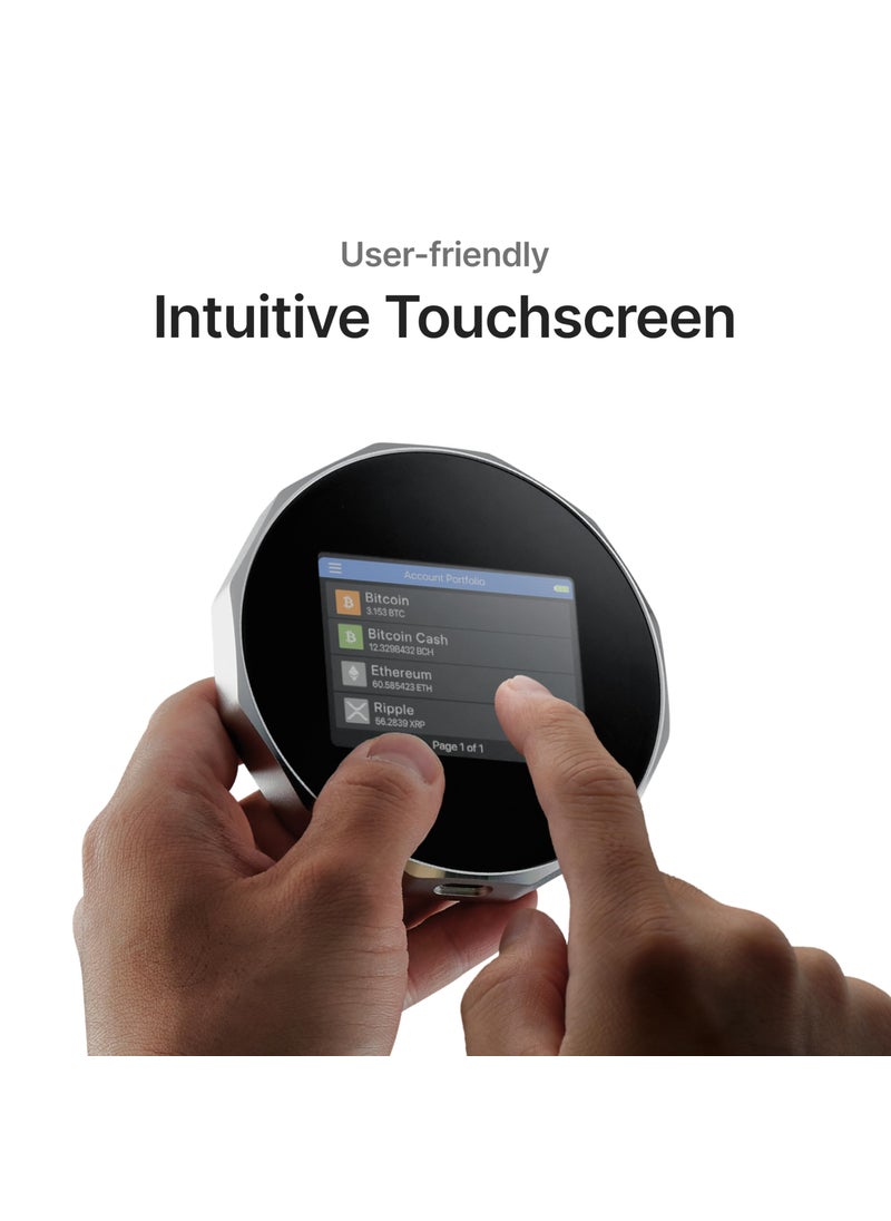 SecuX SecuX V20 - Most Secure Crypto Hardware Wallet w/Bluetooth & NFT Support - Cross Platform - Easily Manage Your Bitcoin, Ethereum, BTC, ETH, SOL, LTC, Doge, BNB, Dash, XLM, ERC20, BSC and More  - Image 2