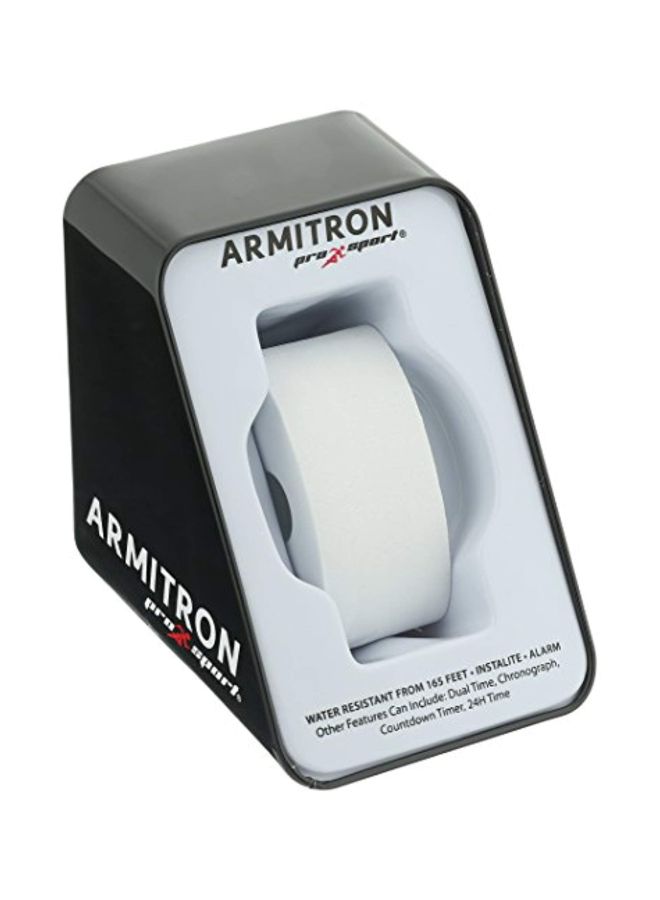 Armitron Sport Men's Dark Red Accented Digital Chronograph Black Resin Strap Watch, 40/8284GBR - Image 3