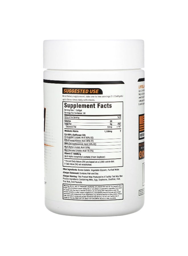 MUSCLESPORT MuscleSport, Liposlim Revolution, 90 Softgels  - Image 2