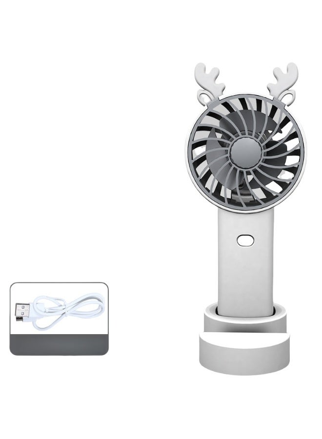 Nariele New USB Deer Phone Stand Handheld Fan