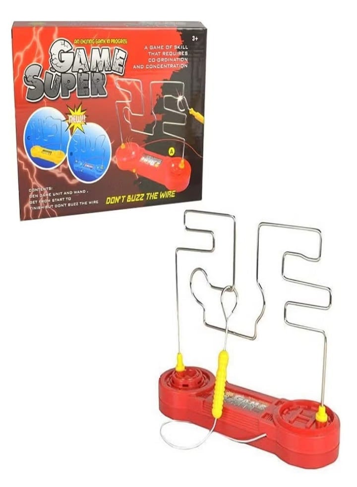 Super Nerve Game Wire Skill Maze Childrens Adults Nerves Touch Classic Retro Family Time Kids - Image 2