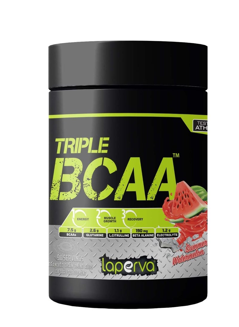 Laperva - Triple BCAA Summer Watermelon Flavor - 90 Servings, Gluten-Free, Vegetarian, 7.5g Amino Acids, L-Citrulline, Beta-Alanine - Image 1