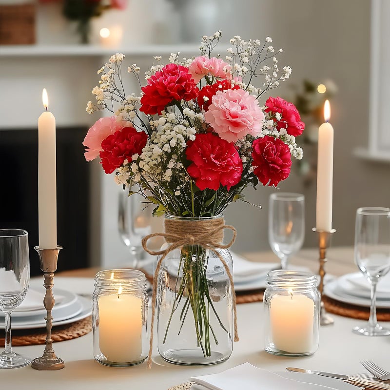 ASHELYULLA Vintage Glass Vases for Flowers, Set of 12 Clear Vases for Farmhouse Wedding Centerpiece Cylinder Bottle for Reception Table Decoration Home Decor Floral Arrangements - Image 5