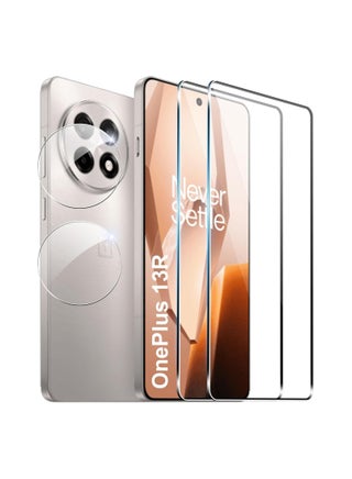 The screen protector is compatible with OnePlus 13R 5G, [2 packs] tempered glass + [2 packs] camera lens protector, 9H hardness HD scratch resistant protector - pzsku/Z4DDE31B8B9EB7B8421F1Z/45/_/1736757328/af4581da-a75f-46f9-99e0-70271abe9586