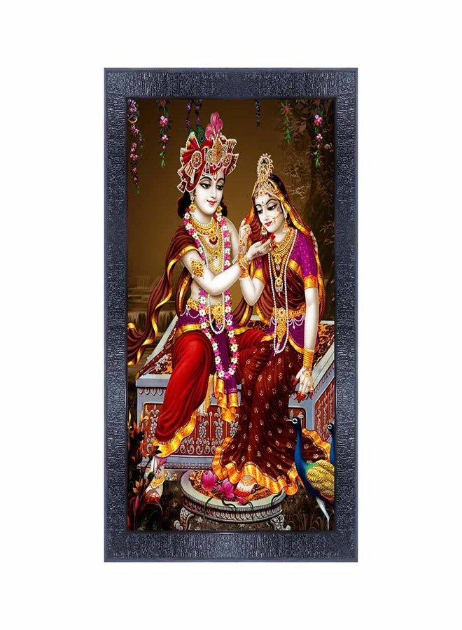 pnf Poster And Frames Radha Krishna Framed Wall Painting | For Living, Pooja Room | Home Decoration Item | Best Gifting Option (10 * 14inch,Multicolour,Synthetic) 20061 - Image 1