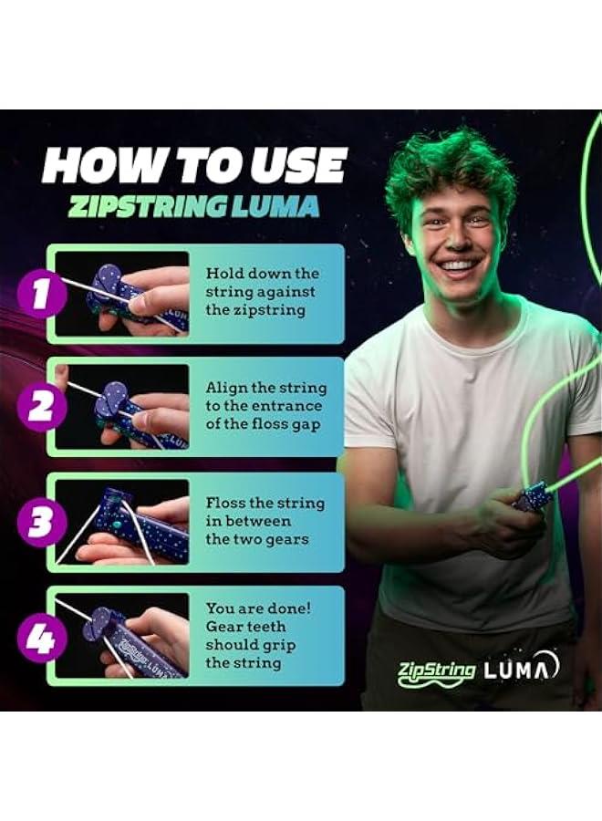 Arabest Luma's Patented Glow-in-The-Dark Flying Toy String Creates Shapes Tricks LED Fun. Perfect STEM Gift Children Adults. Wonderment Awaits  - Image 3