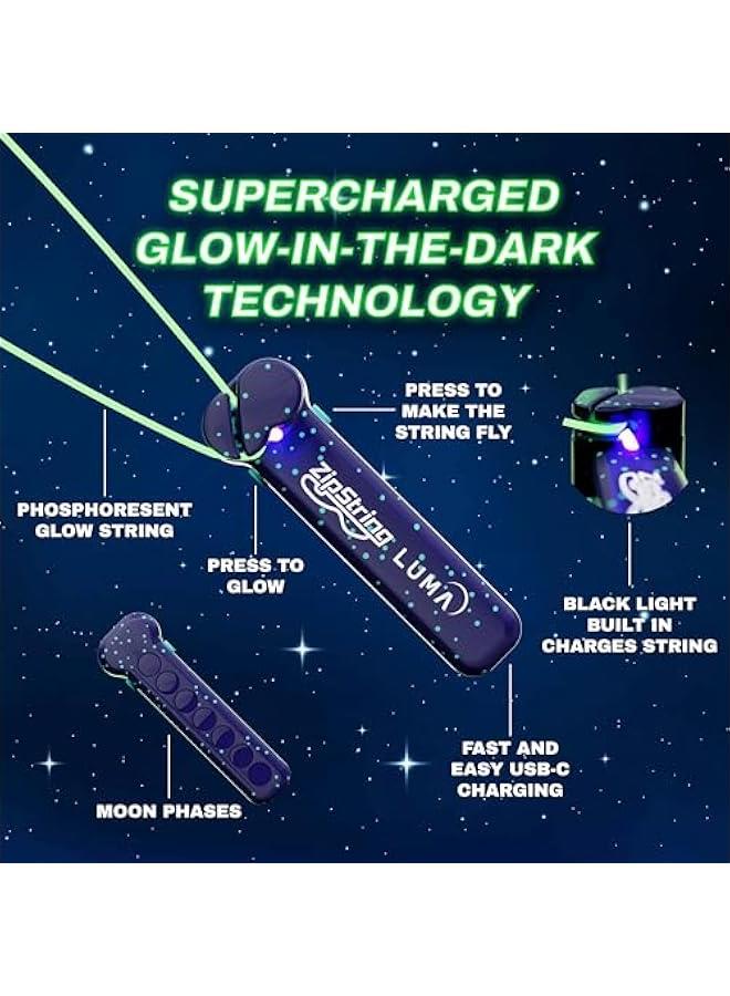 Arabest Luma's Patented Glow-in-The-Dark Flying Toy String Creates Shapes Tricks LED Fun. Perfect STEM Gift Children Adults. Wonderment Awaits  - Image 4
