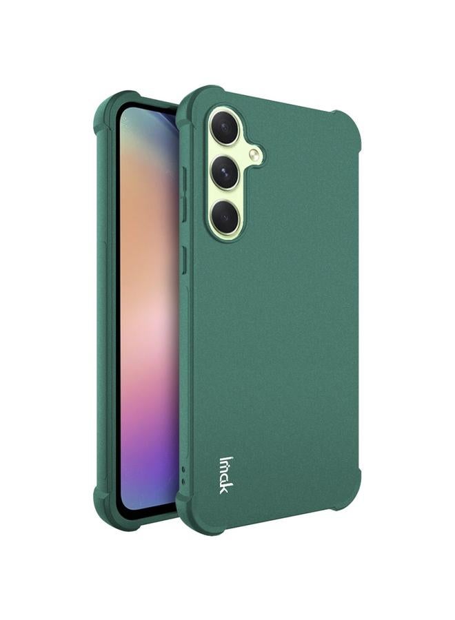 Green Tiger For Samsung Galaxy A55 5G imak Shockproof Airbag TPU Phone Case(Matte Green)