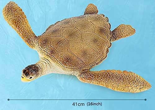 SmilerSmile Simulated Ocean Big Animal,One pc 15Inch Soft Filled Rubber Sea Educational Toys (sea Turtle) - Image 3