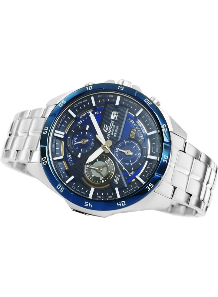 CASIO Men’s Watch – Casio Edifice Analog, Blue Dial with Stainless Steel Silver Bracelet (EFR-556DB-2AVUDF) - Image 5