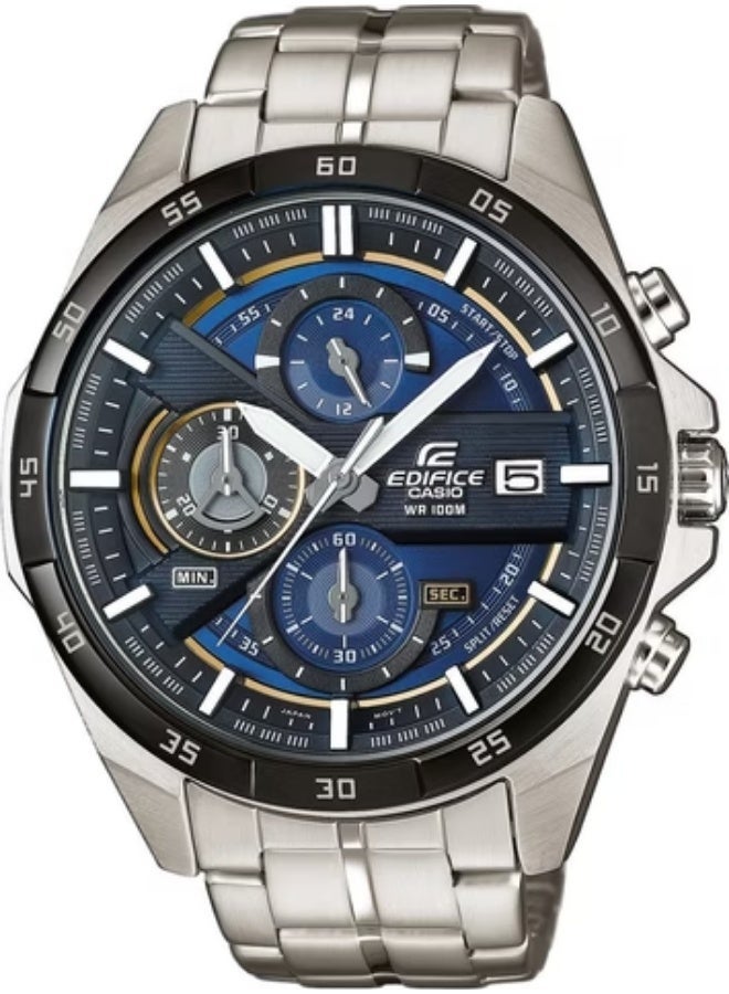 CASIO Men’s Watch – Casio Edifice Analog, Blue Dial with Stainless Steel Silver Bracelet (EFR-556DB-2AVUDF) - Image 1