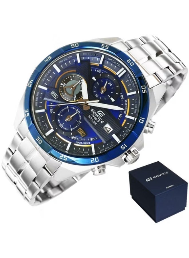 CASIO Men’s Watch – Casio Edifice Analog, Blue Dial with Stainless Steel Silver Bracelet (EFR-556DB-2AVUDF) - Image 2