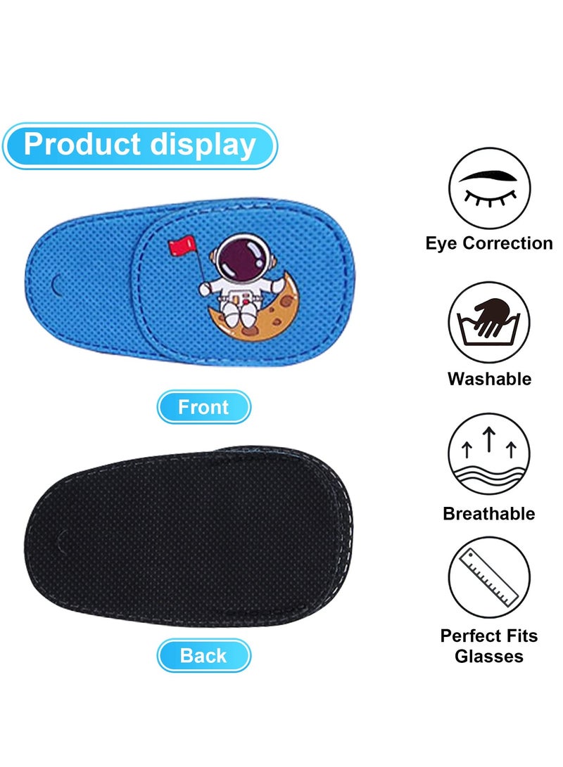 Barakah Eye Patches for Kids 6 Pcs Cosmonaut Styles Eye Patch for Glasses Kids Reusable Eye Patch for Good Lazy Eye Amblyopia Strabismus Right Eye - Image 2