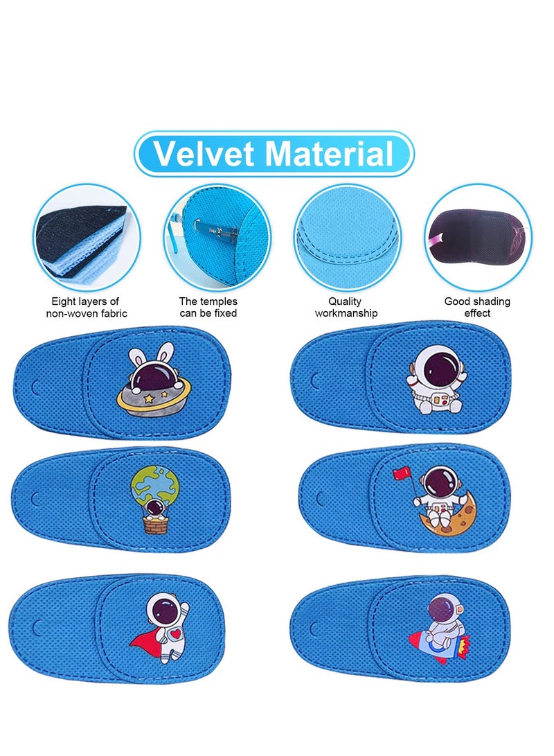 Barakah Eye Patches for Kids 6 Pcs Cosmonaut Styles Eye Patch for Glasses Kids Reusable Eye Patch for Good Lazy Eye Amblyopia Strabismus Right Eye - Image 3