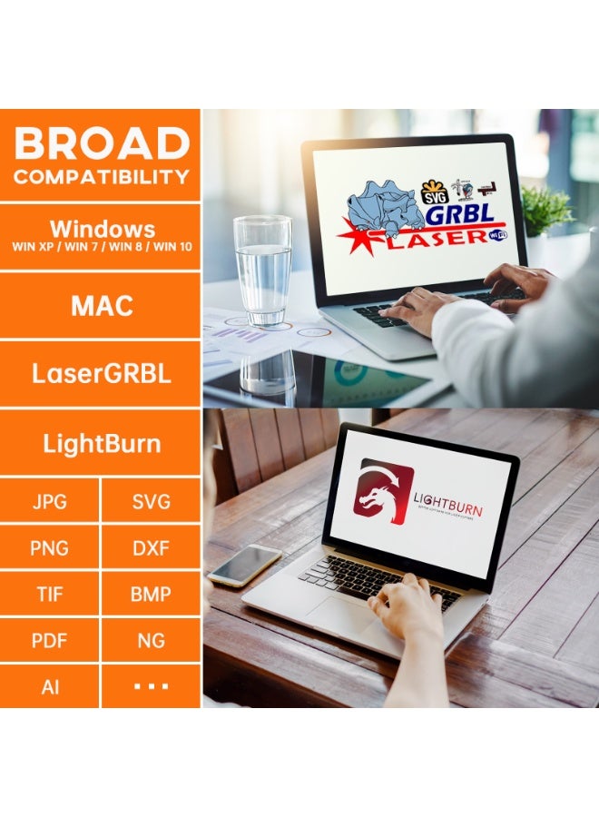 SCULPFUN S9 Laser Engraver, 90W Laser Cutter, with Eye Protection, High-precision Wood Engraver Cutting Machine, 410x415mm Engraving area with Roller(5W) - Image 5