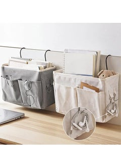 DreamSky DREAM SKY Linen Bedroom Accessories Inside Hanging Bedside Caddy Bedroom Organiser Bedroom Organizer Items And Storage Hostel Essentials Bed Side Storage Organiser Multipurpose  - Image 2