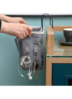 DreamSky DREAM SKY Linen Bedroom Accessories Inside Hanging Bedside Caddy Bedroom Organiser Bedroom Organizer Items And Storage Hostel Essentials Bed Side Storage Organiser Multipurpose  - Image 5