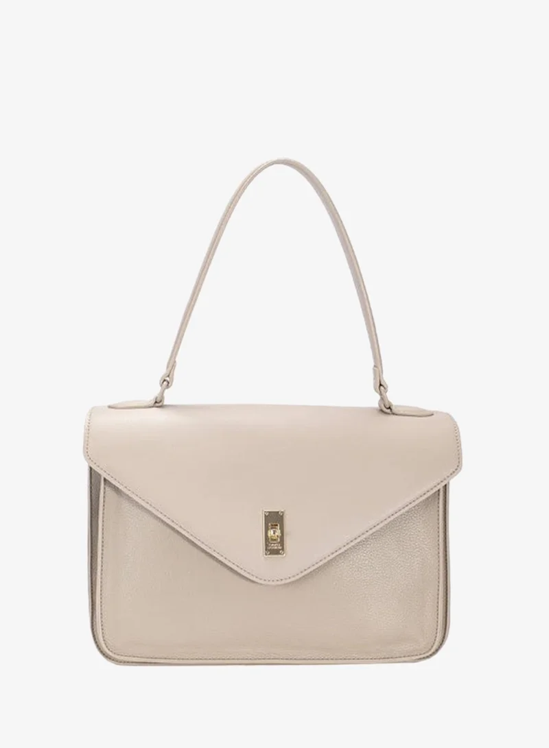 David Jones David Jones UAE Flap Handbag in Faux Leather with Detachable Shoulder Strap CM8218