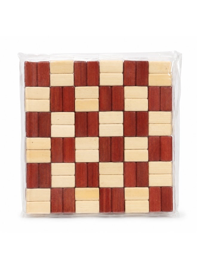3 Piece Wooden Coaster Mat Set, Handcrafted Natural Wood Drink Coasters, Heat Resistant Table Protector for Coffee Mugs, Tea Cups, Kitchen, Office & Home Decor, 16x16cm - Image 2