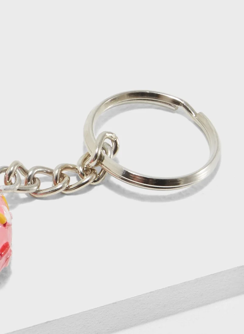 Typo Donut Keyring