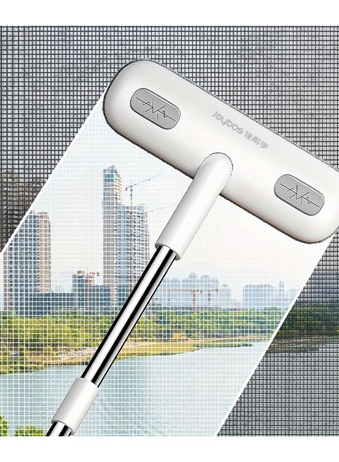 30.3 Inch Long Handle Window Screen Cleaning Tool Wet And Dry Brush For Yard Door Porch - Image 4