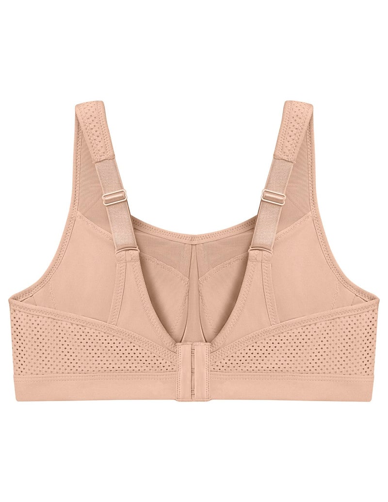 Glamorise Full Figure Plus Size High Impact Wonderwire Sports Bra Underwire #9066 Café - Image 5