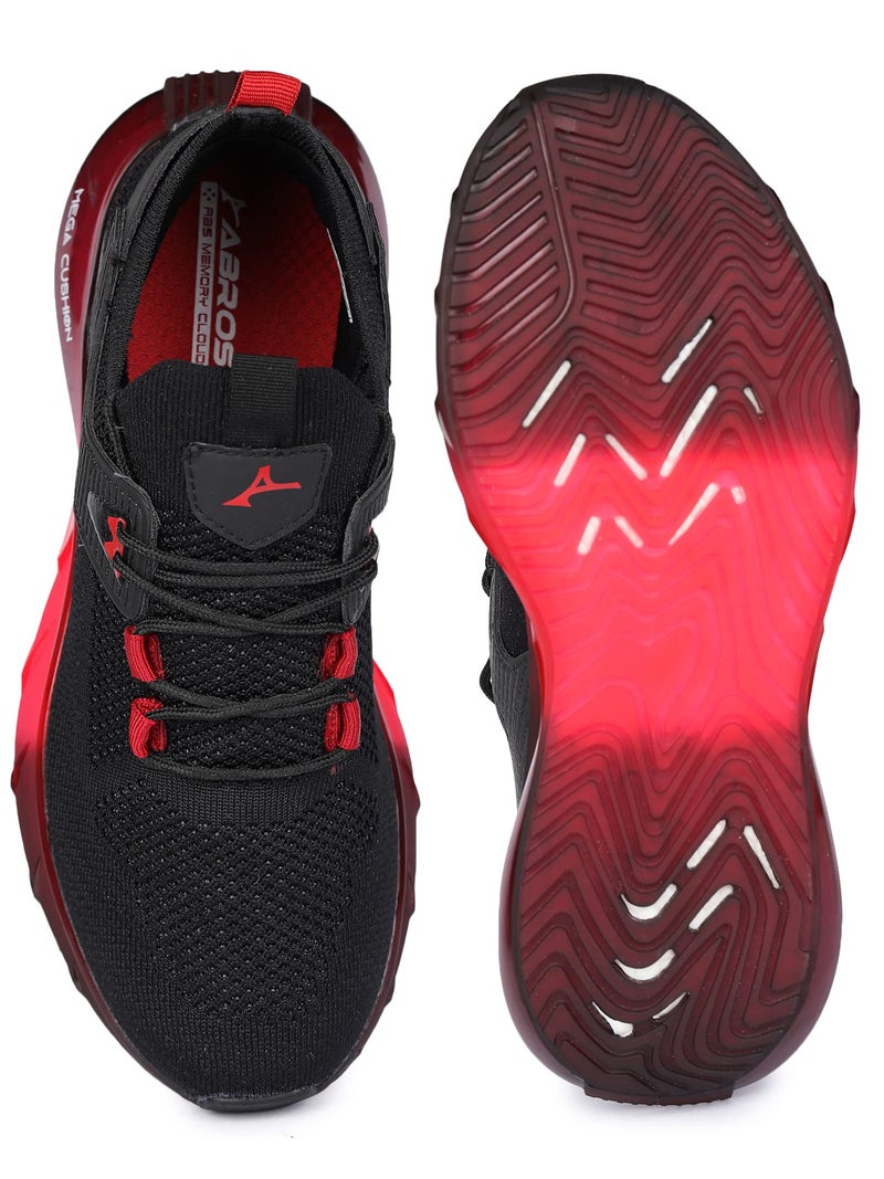 ABROS Boy's Ranger ASSB1123 Sports Shoes_Black/Red_4UK - Image 4