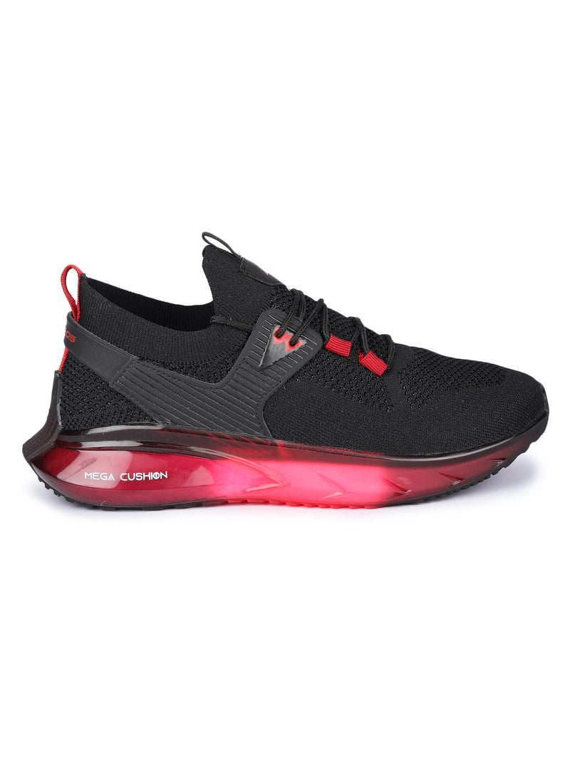 ABROS Boy's Ranger ASSB1123 Sports Shoes_Black/Red_4UK - Image 2