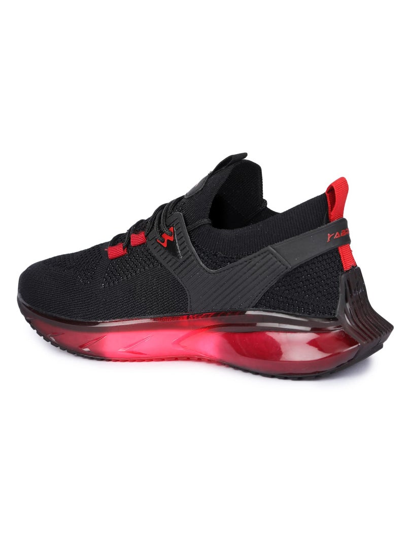 ABROS Boy's Ranger ASSB1123 Sports Shoes_Black/Red_4UK - Image 3
