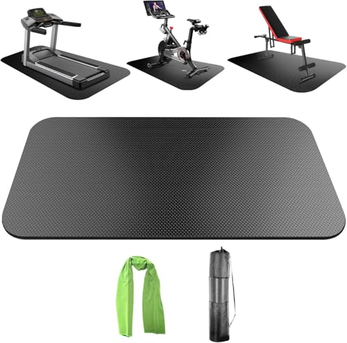 TONINT Exercise Equipment Mats For Floor,Treadmill Mat,Foldable Treadmill Mat,Walking Pad Mat For Carpet,Exercise Bike Mat,Under Elliptical Mat, Rowing Machine Mat,Mat For Tread Mill - Image 1