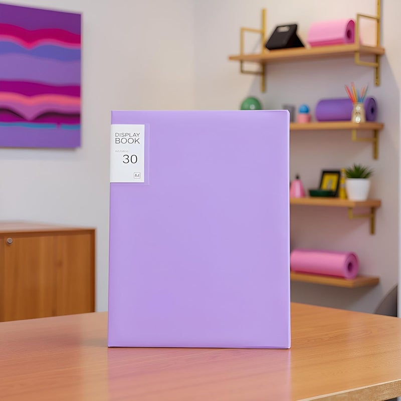 Mioaoa Purple Diamond Storage Book, A4 Diamond Picture Storage Book for 60 Diamond Picture Pics, 30 Pages Diamond Portfolio Folder for Diamond Picture Kits for Artwork, 31.0 x 23.1 cm - Image 5